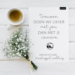 Unplugged wedding free printable