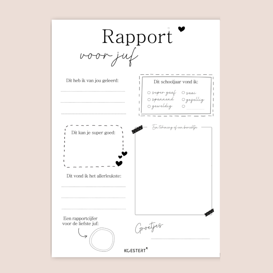 rapport voor juf-printable