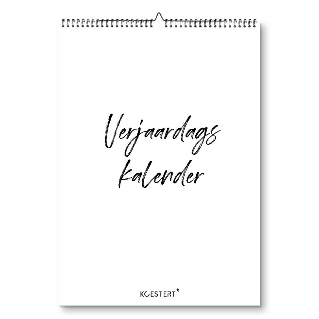 VERJAARDAGSKALENDER zwart-wit-printable