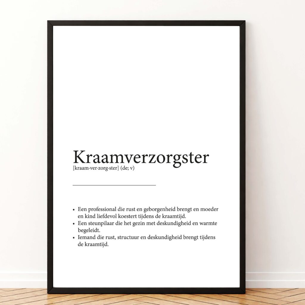 Betekenis-kraamverzorgster-poster