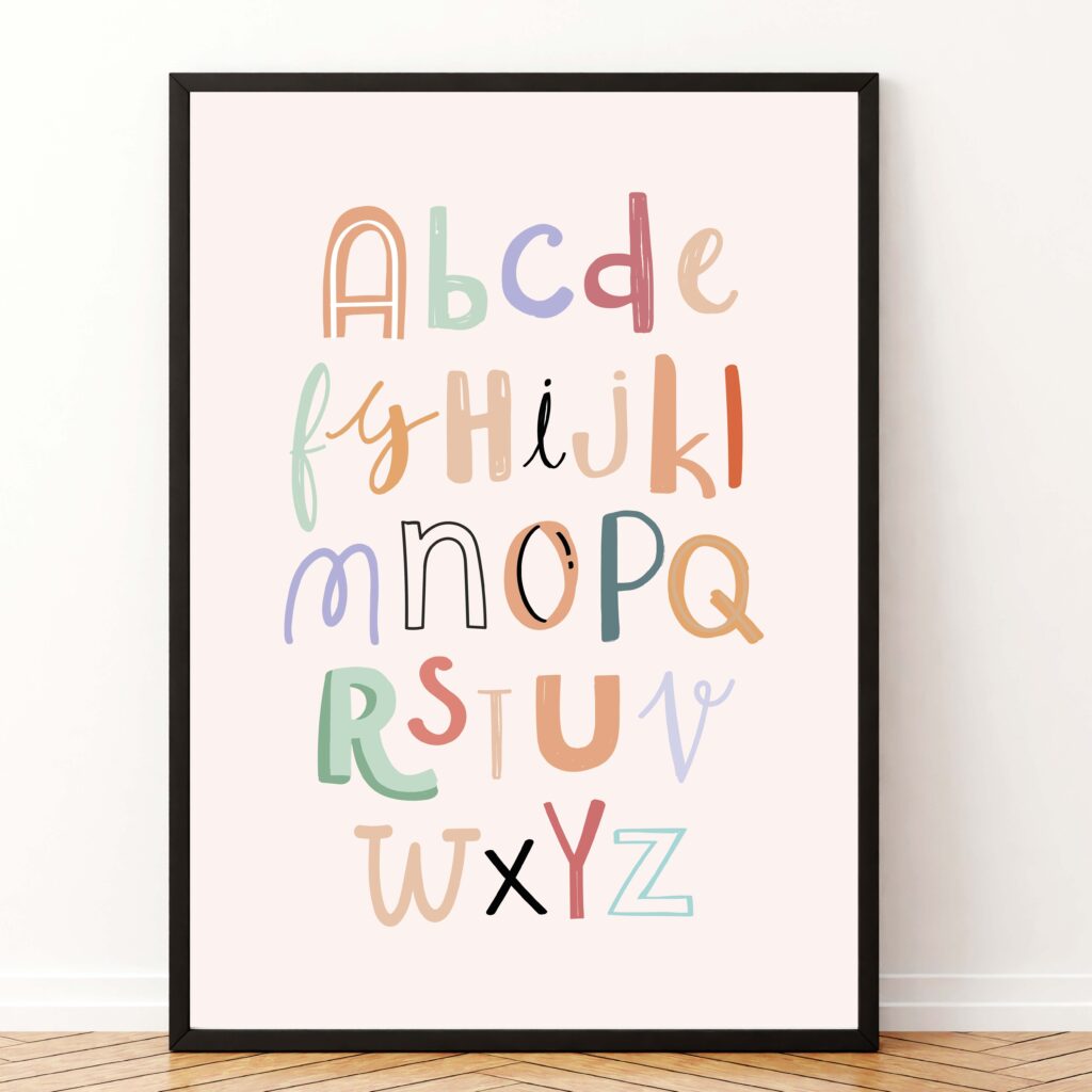 Educatieve-poster-schoolposter-doodle-abc-printable