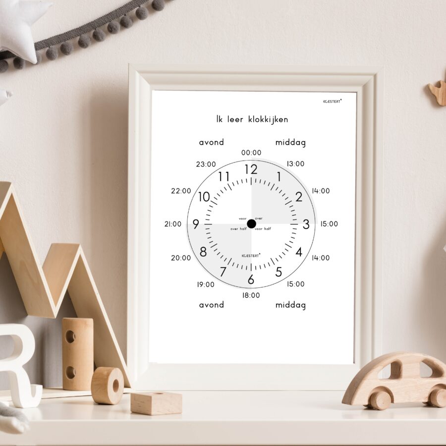 Educatieve-werkbladen-klokkijken-printable-koestert